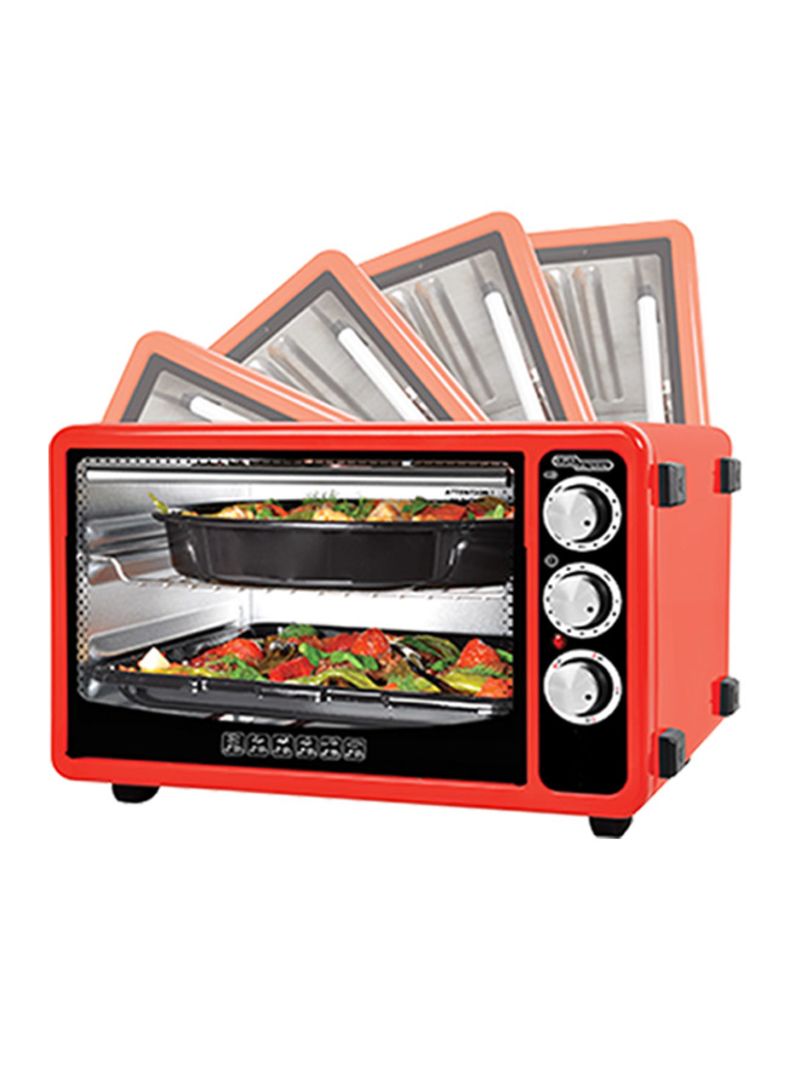 Oven With Kabab Maker 40L 1300W SGEO-040RK Red/Black